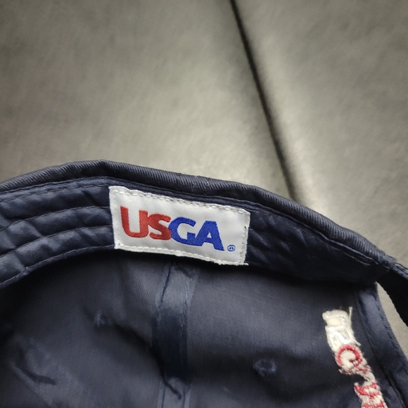 US OPEN 2011 CONGRESSIONAL USGA BLUE GOLF BALL CAP ADJUSTABLE HAT Senate House - Picture 4 of 5